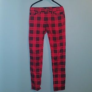 Red Plaid size 3 pants